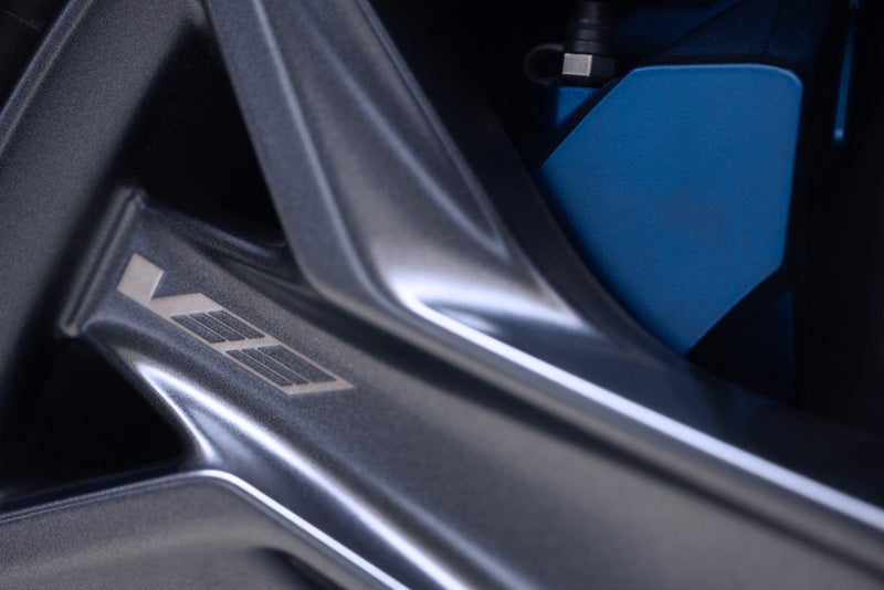 Close-up of the 2026 OPTIQ-V Brembo Performance Front Brakes | Fred Anderson Cadillac in Greer SC