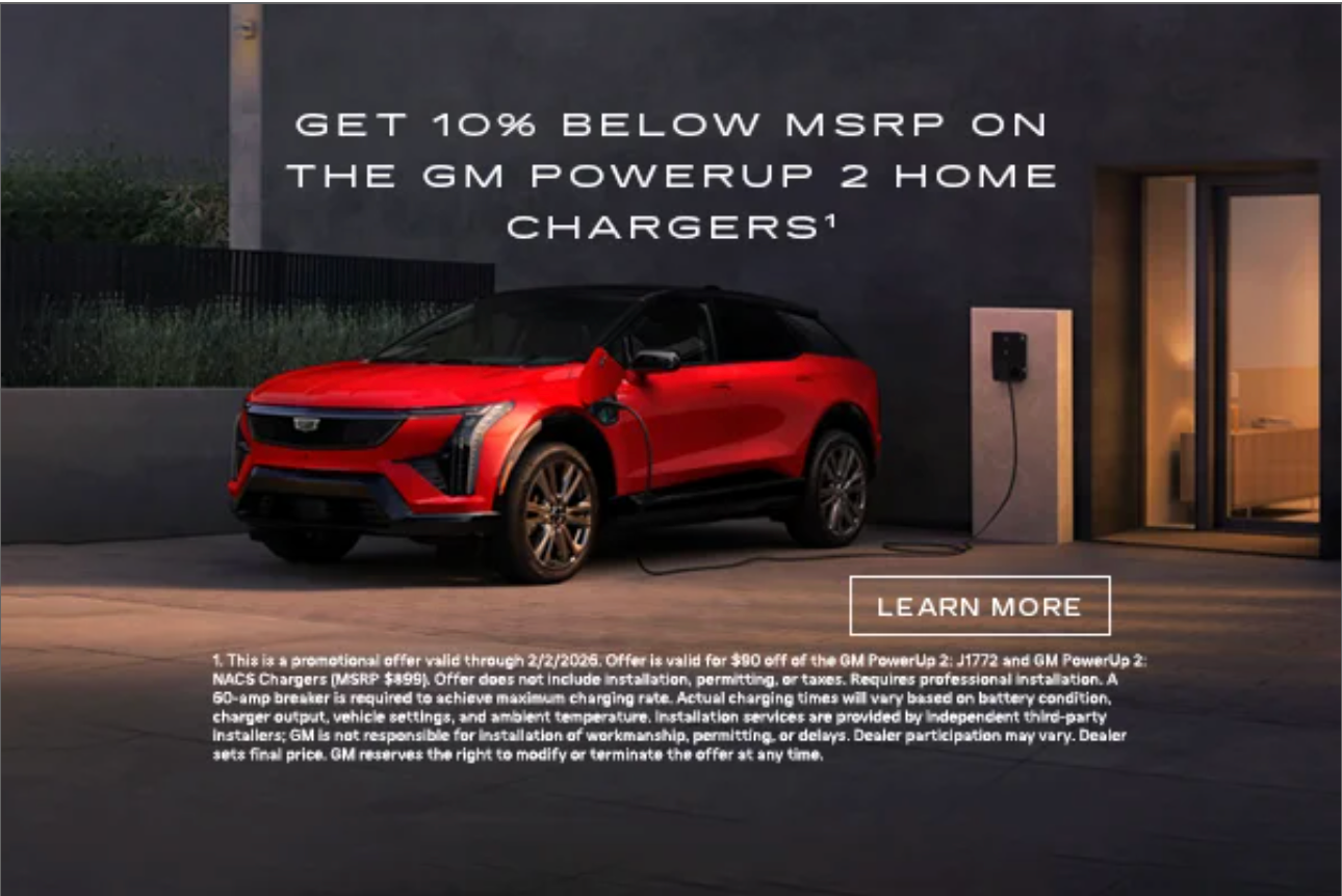 10% below MSRP on the GM Powerup 2 Home Chargers